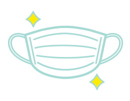 職員の標準感染予防、換気の実施